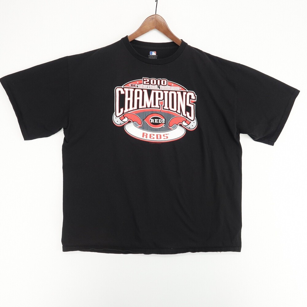 Cincinnati Reds Central Division Champions 2010 T-Shirt Mens Black 2XL‎ MLB